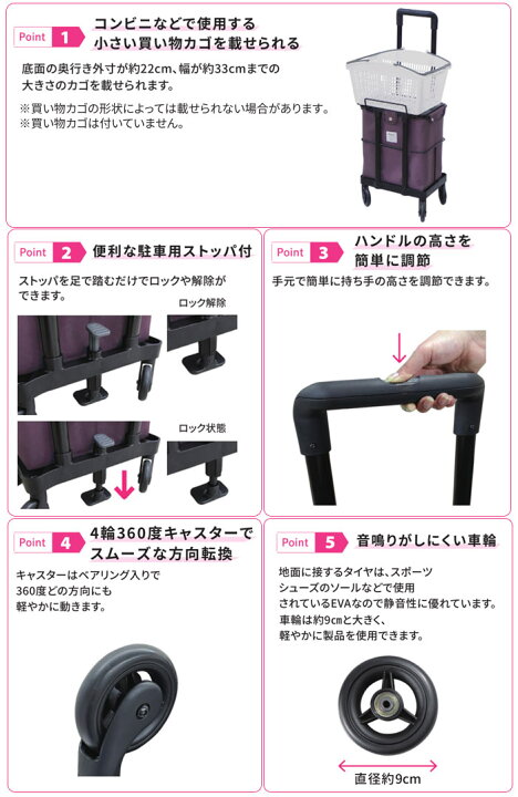 楽天市場】ショッピングカート【島製作所メロディカーゴ】横押しカート 