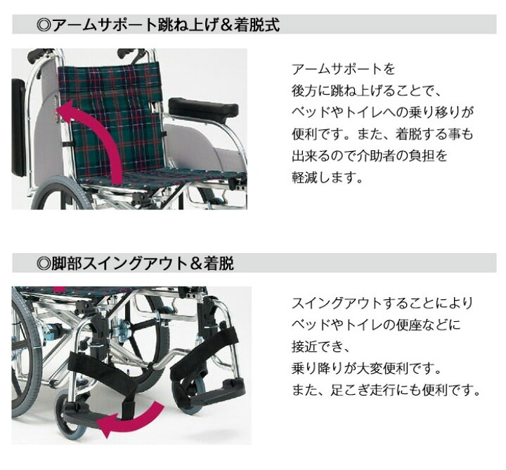 楽天市場】車椅子 折り畳み 【松永製作所ARシリーズAR-901（介助型）多 