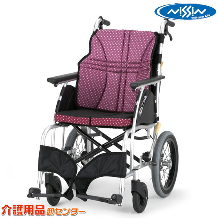 楽天市場】車椅子 折り畳み 【日進医療器 ウルトラシリーズ 標準型介助  
