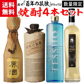 焼酎セット 必ず『百年の孤独』が入ってます！ 厳選！希少焼酎 4本 飲み比べセット百年の孤独 橘 原酒 紅乙女 プレミアム徹宵 芋 いも焼酎 黒木本店'母の日