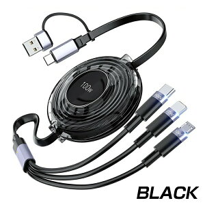 3in1 [dP[u type-c } }`P[u X}z ^CvC P[u C to C usb[d iPhone microUSB type-c CgjO 莮 ACtH [dR[h  1.2m 100w PDΉ 3A }` f[^] 
