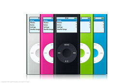iPod nano 第2世代 【中古/動作品】A1199 2GB 4GB 8GB ブラック ブルー グリーン ピンク シルバー 選べるカラー 本体のみ Apple