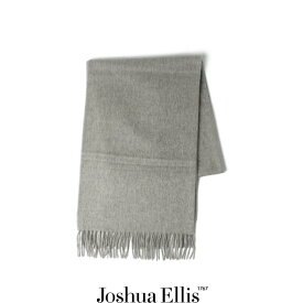 【SALE 30％OFF】Joshua Ellis（ジョシュアエリス）カシミヤストール プレーン（ライトグレー）CPG48869　CPG70×190) ストール　マフラー