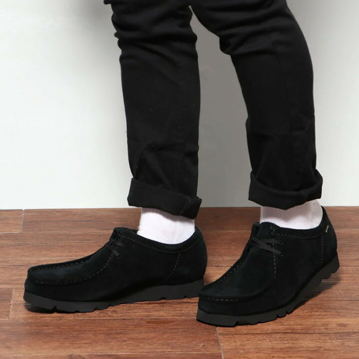 楽天市場】CLARKS (クラークス) ワラビー ゴアテックス （ブラック 