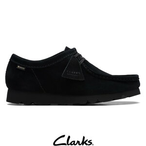CLARKS (クラークス) ワラビー ゴアテックス (ブラックスエード) Wallabee.GTX 26179258 レディース シューズ