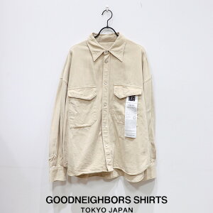 GOODNEIGHBORSSHIRTS�i�O�b�h�l�C�o�[�Y�V���c�jCLAYDYE RELAX FIT WESTAN SH 1(HLEX)�@GSW�]013�@����