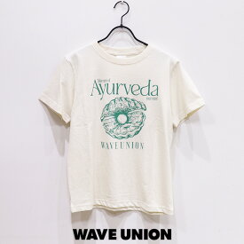 WAVE UNION(ウェーブユニオン) WU211118　AYURVEDA　韓国　Tシャツ　韓国ブランド　レディース