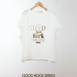�ySALE 20��OFF�zGOOD ROCK SPEED�i�O�b�h���b�N�X�s�[�h�jNYC(GOLD)�@GRAPHIC NO SLEEVE�@25NYC014W�@NYC | �G�k���C�V�[�@�V���[�g�X���[�u T�V���c�@�J�b�g�\�[�@����