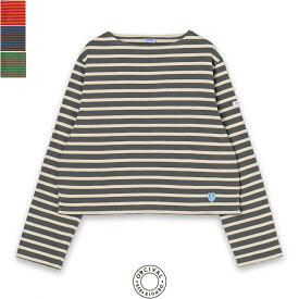【SALE 10％OFF】ORCIVAL（オーシバル）BOAT NECK LONG SLEEVE CROPPED P.O.　#B266　トップス