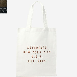 Saturdays NYC�i�T�^�f�[�Y �j���[���[�N�V�e�B�jEstablished USA Tote Bag�@BBX16520�@���S�@�v�����g�f�U�C��