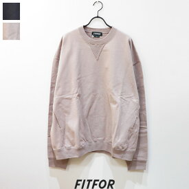 【SALE 30％OFF】FITFOR（フィットフォー）スウェットクルーネック　#601　SWEAT CREWNECK　長袖　プルオーバー