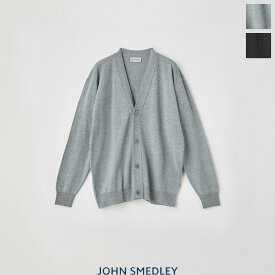 【SALE 30％OFF】JOHN SMEDLEY (ジョンスメドレー) 24G 長袖Vネックカーディガン　A4590　MENS CARDIGAN VN LS