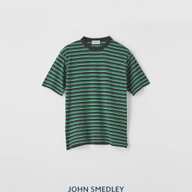 【SALE 20％OFF】JOHN SMEDLEY（ジョンスメドレー）30G 半袖 ボーダーニットTシャツ　S4632　ユニセックス　カットソー