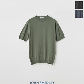 【SALE 20％OFF】JOHN SMEDLEY（ジョンスメドレー）30G 半袖 クルーネックニット　S4633　メンズ　ニットTシャツ