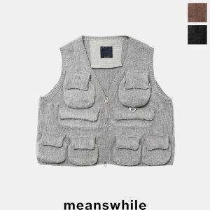 meanswhile (~[YC)Mohair Knit Luggage Vest@MW-KT25201@wAjbgxXg