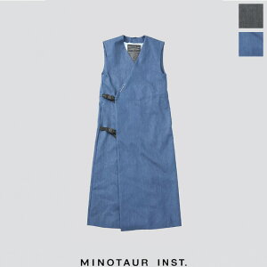 �ySALE 50��OFF�zMINOTAUR INST.�i�~�m�g�[���j�e�b�N�f�j���h���X�@2202OU02�@TECH DENIM DRESS�@�����s�[�X�@�E�B�����Y�@���b�v�h���X�@�����O�W��