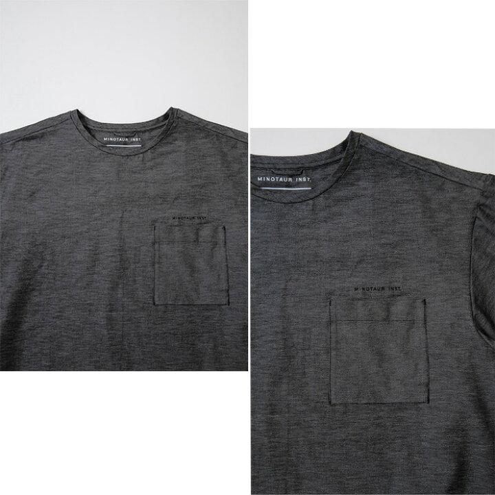 楽天市場】MINOTAUR INST.（ミノトール）LINEN DENIM S/S CREW SHIRTS 