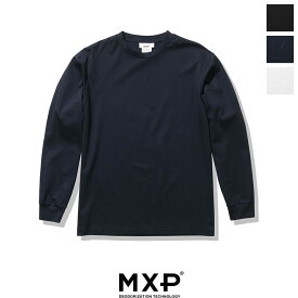 【SALE 40％OFF】MXP（エム　エックス　ピー）スムースコンフォート ロングスリーブクルー(ユニセックス)　MU11311　LONG SLEEVE CREW　長袖　カットソー　消臭機能　ロングスリーブTシャツ　　ストレートシルエット