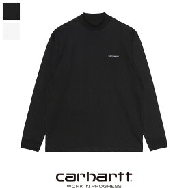 【スーパーセール 50％OFF】CARHARTT WIP（カーハート）ロングスリーブモックネックスクリプトエンブロダイリー Tシャツ　I029591　L/S MOCKNECK SCRIPT EMBROIDERY T-S　長袖　カットソー