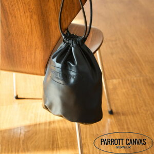 �ySALE 30��OFF�zPARROTT CANVAS�i�p���b�g�L�����o�X�jPU LEATHER POACH�@PC24215021�@�|�[�`�o�b�N�@�t�F�C�N���U�[�@�n���h�o�b�N