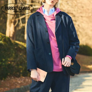 �ySALE 20��OFF�zPARROTT CANVAS�i�p���b�g�L�����o�X�jRelax Wool Jacket�@PC25212008�@�����b�N�X�@�I�[�o�[�T�C�Y�@�W���P�b�g