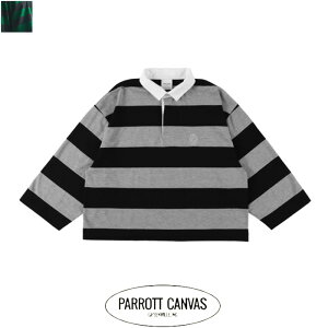 �ySALE 20��OFF�zPARROTT CANVAS�i�p���b�g�L�����o�X�jCROPPED WIDE RUGGER SHIRT�@PC25212025