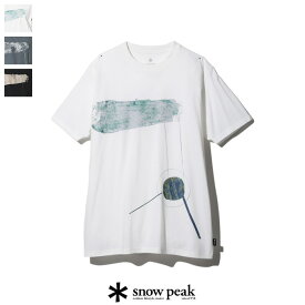 【スーパーセール 40％OFF】snow peak(スノーピーク) プリントTシャツ　TS-22SU105　Printed T shirt Home & Camp Burner　ユニセックス　半袖　カットソー　ロゴ