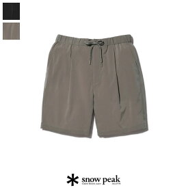 【SALE 30％OFF】snow peak（スノーピーク）クイックドライショーツ　PA-22SU007　Quick Dry Shorts　ボトムス　吸水速乾性　シワ加工