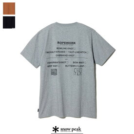 【SALE 20％OFF】snowpeak(スノーピーク)　グラフィックTシャツ　ROPEWORK T shirt M　TS-23SU003　アウトドア　フィッシング　キャンプ