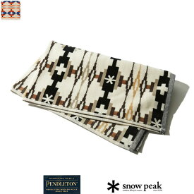 【SALE 30％OFF】snow peak（スノーピーク）snow peak×PENDLETON　ペンドルトンハンドタオル　SP / PENDLETON HAND TOWEL　SI-PD-23SU001　SI-PD-23SU001IV　SI-PD-23SU001BGアウトドア　レジャー　キャンプ　家使い