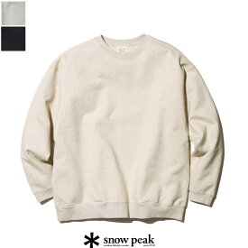 【SALE 40％OFF】snow peak（スノーピーク）スウェット　SW-22SU401R　Recycled Cotton Sweat Crewneck　キャンプ　アウトドア