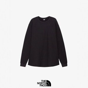 【SALE 20%OFF】THE NORTH FACE (ザ・ノース・フェイス) ロングスリーブウォームワッフルクルー(ユニセックス) NT62436 LS WARM WAFFLE CRW ロンT カットソー ブラック・K