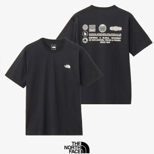 【SALE 20%OFF】THE NORTH FACE (ザ・ノース・フェイス)ショートスリーブフラッシュドライグローブグリッドコットンティー(ユニセックス) NT32550 ロゴ ワイドティー 日常 グラフィックTシ