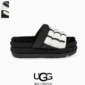 【スーパーセール 40％OFF】UGG（アグ）マキシ スライド ロゴ　1127067　MAXI SLIDE LOGO　サンダル　厚底