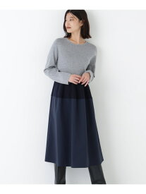 ◆タフタドッキングOP human woman ヒューマン ウーマン ワンピース・ドレス ワンピース ブラック ネイビー【送料無料】[Rakuten Fashion]