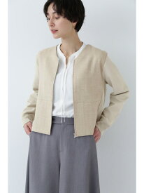 【SALE／55%OFF】◆コンビブルゾン human woman ヒューマン ウーマン トップス ニット オレンジ ベージュ ネイビー【RBA_E】【送料無料】[Rakuten Fashion]