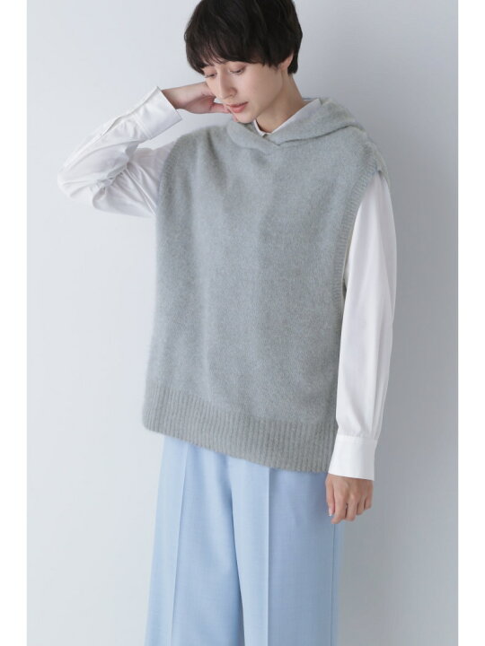 楽天市場】【SALE／30%OFF】フード付きニットベスト human woman 