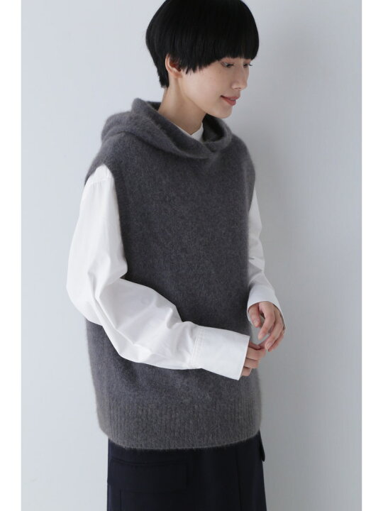 楽天市場】【SALE／30%OFF】フード付きニットベスト human woman 