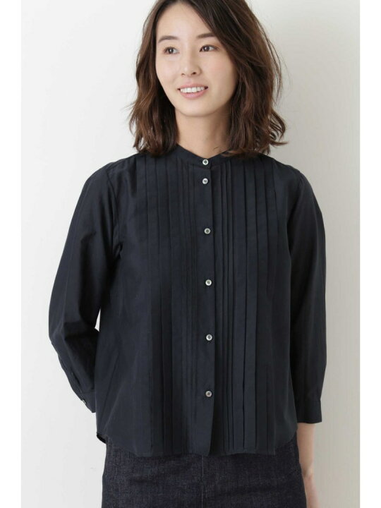 楽天市場】【SALE／50%OFF】コットンシルクローンタックブラウス human 