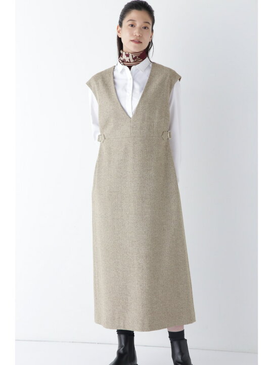 楽天市場】【SALE／50%OFF】◇ヘリンボーンツィードVネック 