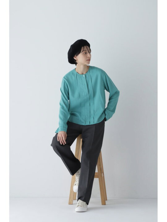 楽天市場】【SALE／50%OFF】◇サテンシフォンブラウス human woman 