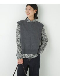 【SALE／37%OFF】◆ハーゲージクルーネックニットベスト human woman ヒューマン ウーマン トップス ニット ブルー グレー ベージュ【RBA_E】【送料無料】[Rakuten Fashion]