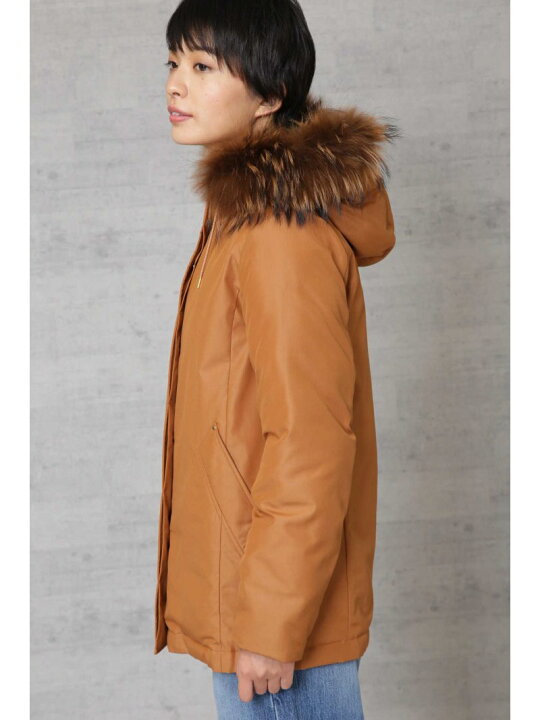楽天市場】【SALE／30%OFF】ファー付きダウンコート human woman 