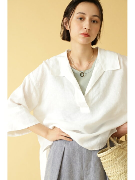 楽天市場】【SALE／50%OFF】◇ハードマンリネンセーラーカラーブラウス 