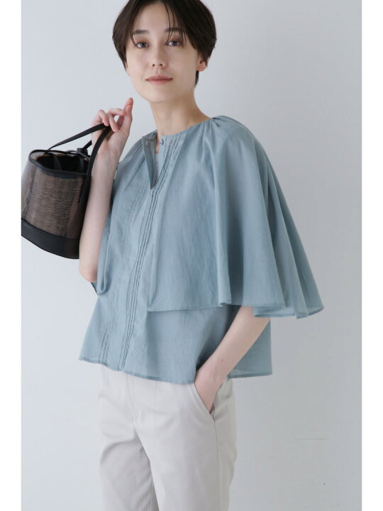 美品☆DAMA collection ケープ ブラウス 上質コットン L BE 楽天市場 
