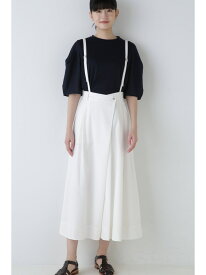 【SALE／52%OFF】◆ドビーオックス吊り付きスカート human woman ヒューマン ウーマン スカート その他のスカート ホワイト【RBA_E】【送料無料】[Rakuten Fashion]