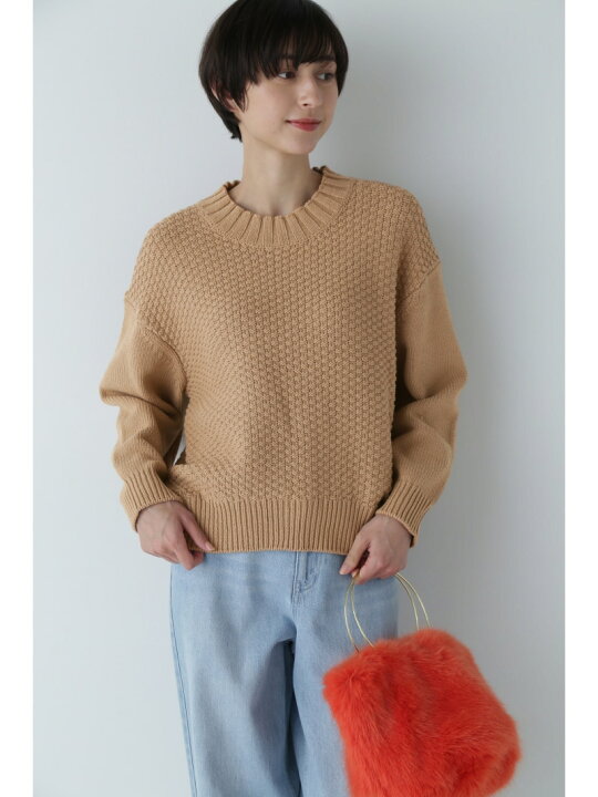 楽天市場】【SALE／50%OFF】24SS_◇編地コンビニットプルオーバー  
