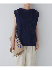 【SALE／55%OFF】◆メッシュニットプルオーバー human woman ヒューマン ウーマン トップス ニット ブラック ブルー【RBA_E】【送料無料】[Rakuten Fashion]