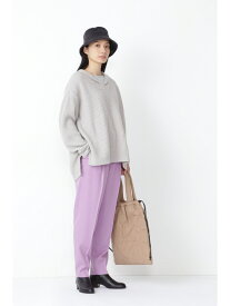 【SALE／50%OFF】◆フラノセンタープレスパンツ human woman ヒューマン ウーマン パンツ その他のパンツ パープル グレー【RBA_E】【送料無料】[Rakuten Fashion]