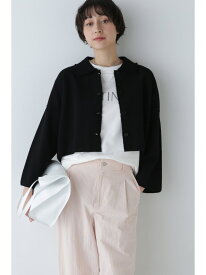 【SALE／55%OFF】◆ツィードジャケット human woman ヒューマン ウーマン トップス ニット ブラック ネイビー【RBA_E】【送料無料】[Rakuten Fashion]